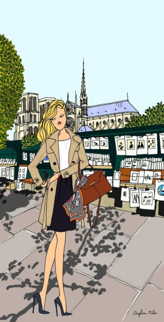 Le mythe de la passante - Illustration d'Angéline Melin - http://blog.angelinemelin.com/